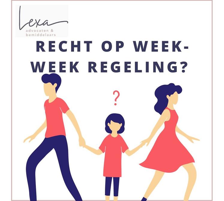 Heb ik recht op een week-weekregeling voor mijn kinderen?